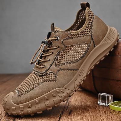 Summer Men's Oversized Breathable Lightweight Mesh Shoes Outdoor Sports and Leisure Shoes Hiking Shoes 38-46