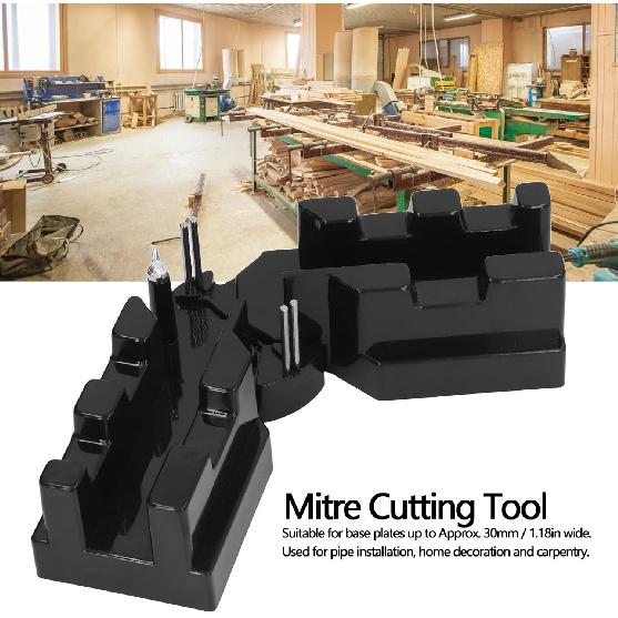 2 in 1 Mitre Measuring Cutting Tool, Mitre Measuring Angle Cutting Tool Measuring and Sawing Mitre Angles Cutting Tool for Home Improvement