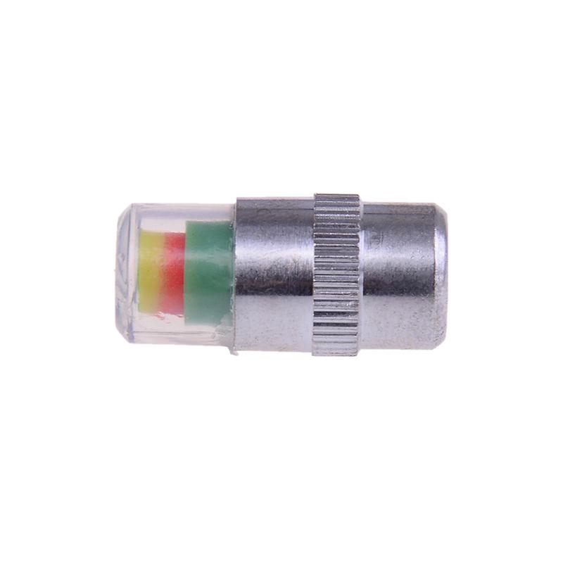 4Pcs Detecting Pressure Indicator Tire Monitor Car Alarm Visible Caps