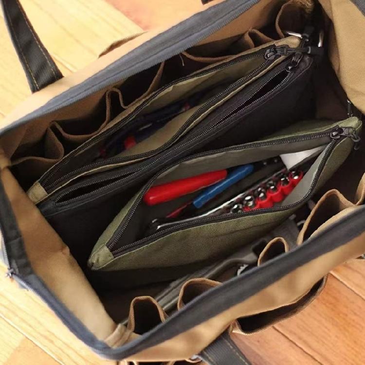 3Pcs Tool Bag Tool Pouch Zipper Bag Tool Pouch with Zipper Multipurpose Storage Pouch with Carabiner for Tool Stationary