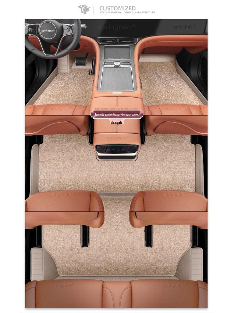 AITO M5 Ultra M7 Pro M8 Max M9 Electric Leather Car Floor Mats