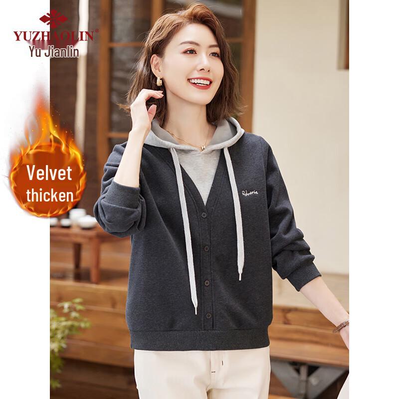 

Yuzhaolin Women s Fleece-Lined Loose-Fit Sweatshirt S (85-95 lbs)