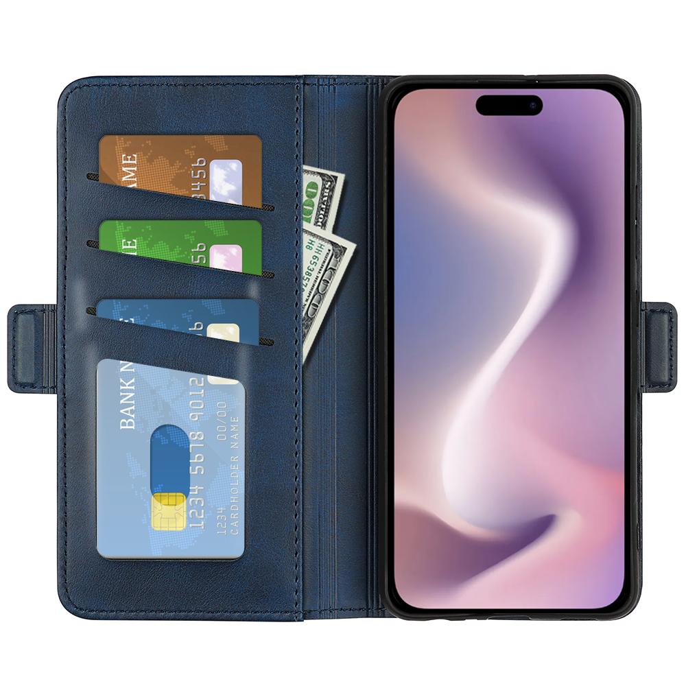 

For iPhone 16 Case Folio Flip Leather Wallet Stand Phone Cover
