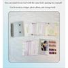 A7 Glitter Double Button Transparent PVC Soft Shell Color 6-hole Metal Clip, Hand Ledger, Photo Album, Loose Leaf Shell, Including 10 Inner Pages