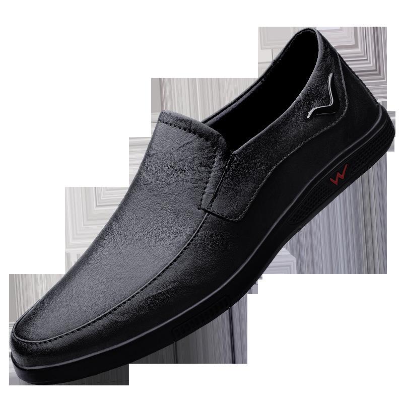 

Broken code special clearance men s shoes genuine leather cowhide breathable casual leather shoes soft leather soft sole shoes overfitting lazy shoes 38