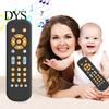 Baby Fine Motor Skills Toy Teething Soft Button TV Remote Control Food Grade Silicone Teether Chew Flexible Soothe for Infant Teeth Grinding