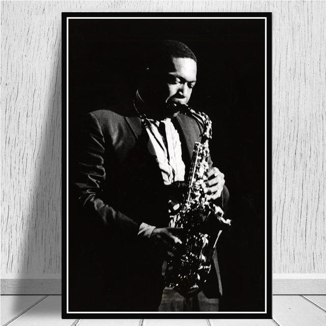 Affiche Vintage John Coltrane Concert Jazz - Reproduction, Papier, Déco Murale, Cadeau Fan