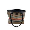 Summer Color Large Capacity Commuter Woven Bag Vacation Beach Bag Ladies Tote Bag Versatile Rainbow Shoulder Bag