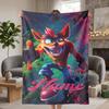 Crash Bandicoot  Custom Flannel Blankets Soft Warm Cozy Throws for Home Decor Holiday Gifts