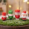Holiday Decoration Supplies for Crafts Mini Christmas Figurines, Small Dollhouse Decorations, Micro Landscape Decorative Resin Pieces Crafting