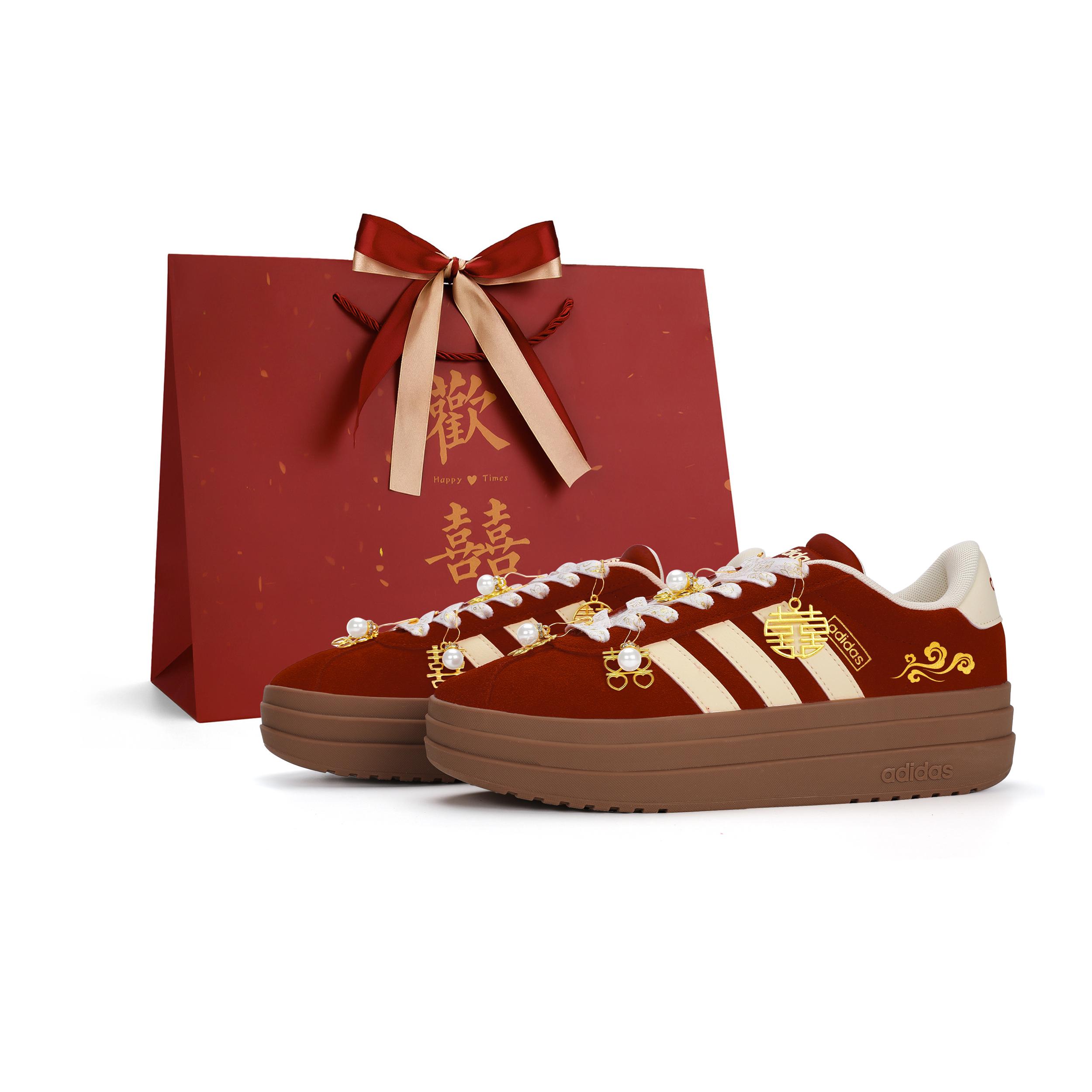 Adidas VL Court Bold Низкие Кеды для Скейтбординга Женские Красные KJ6852(Команда943-) 38