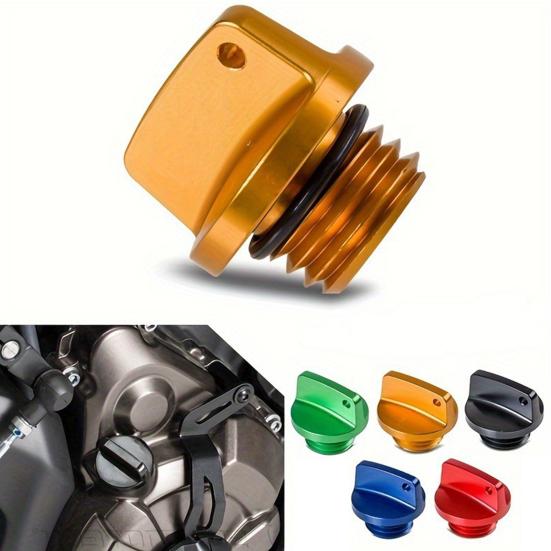 Universal Motorcycle Engine Oil Filler Cap with O-ring Leak Resistant Easy To Install Screw Cover Valve Oil Cap