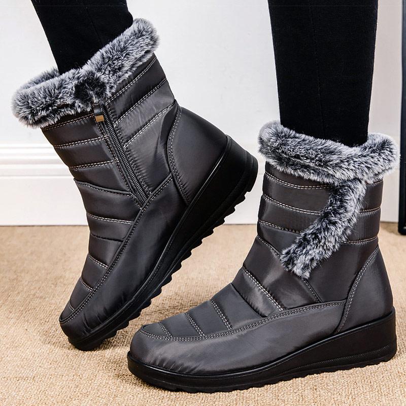 Women'S Boots  New Snow Boots For  Winter Shoes Woman Low Heels Fur Botas Mujer Super Warm Winter Boots Women Footwear
