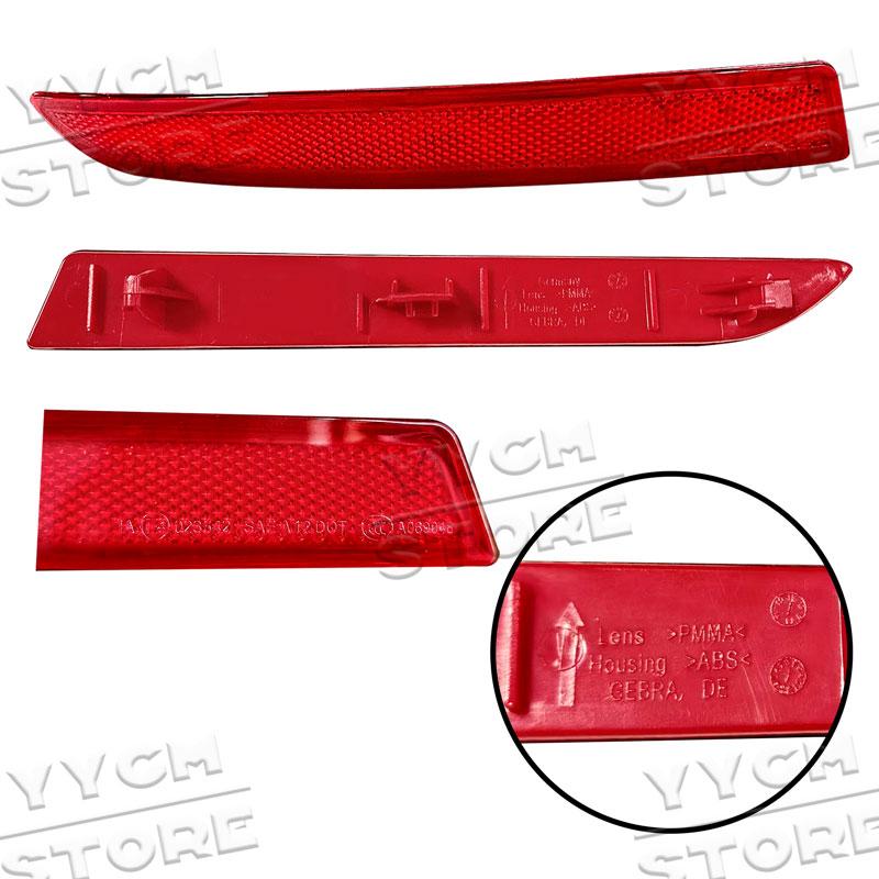 Car Rear Bumper Reflector Brake Light Tail Fog Lamp For 5 Series F10 F18 LCI Sedan 2014-2017 OE:63147318555 63147318556