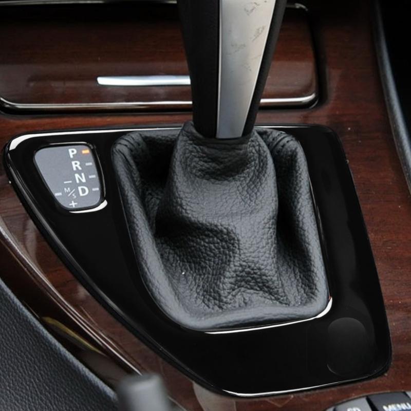 Suitable for BMW Old 3 Series E90/E92/E93 Gear Panel Scratch Resistant Glossy Piano Black Car Center Console Decoration