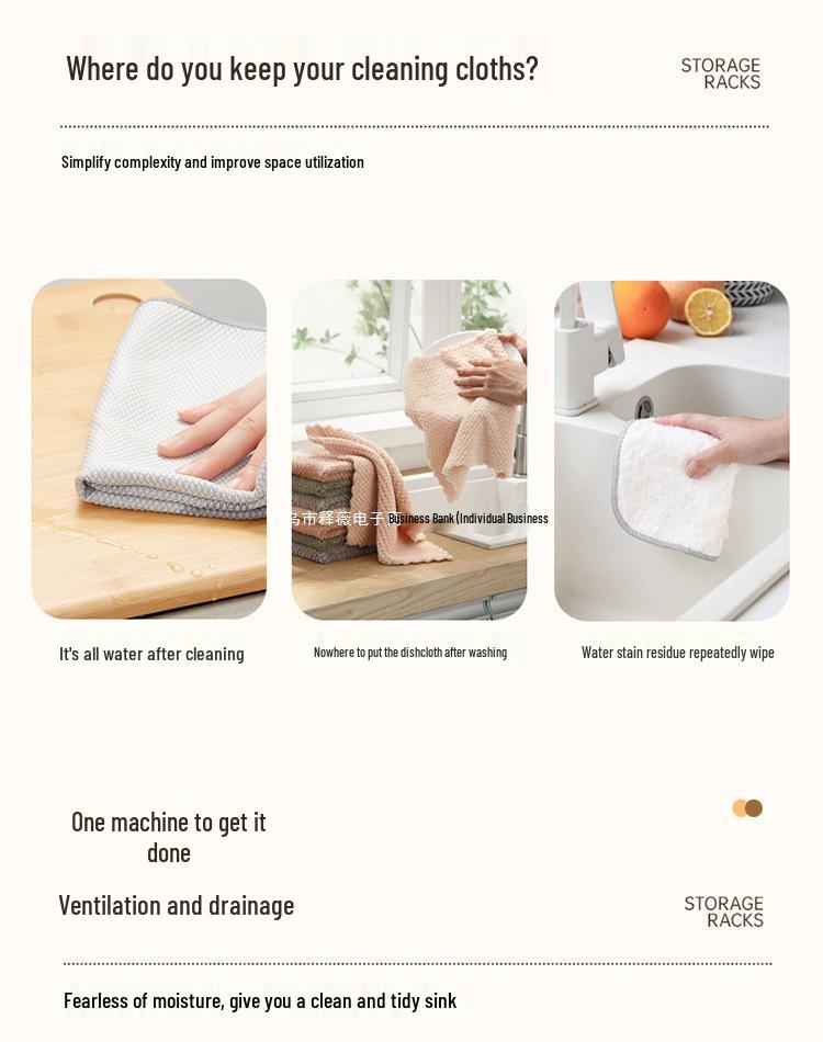 Porta asciugapiatti da bancone in acciaio inossidabile - Design sospeso a bordo stretto per cucina.