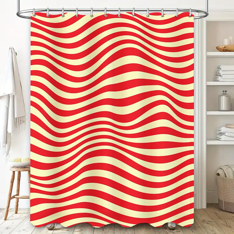 Colorful Fractal Shower Curtain for Bathroom Decor Waterproof Fabric In Blue, Purple, Pink, and Gold Colors with Flower Design B