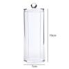 Acrylic Makeup Organizer Cotton Swabs Containerwith Bamboo Lid Cosmetic Transparent Box Cotton Pad Organizer Jewelry Storage Box