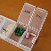 New Hot Portable Weekly 7 Days Travel Daily 7 Grids Pill Case Box Organizer Tablet Pills Storage Container for Vitamin Fish Oils