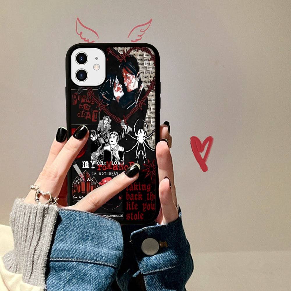 Rock Band M-My C-Chemical R-Romance Phone Case For IPhone 17 16 15 14 13 12 11 Pro Max Plus MiNi 17Air PC+TPU Armor Cover