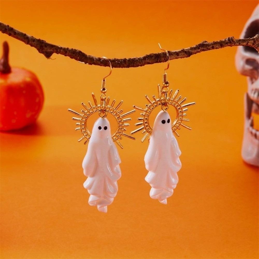Zinc Zinc Alloy Halloween Drop Earrings Hip Hop Imitation Human Bone Earrings Skeleton Earrings  Couple
