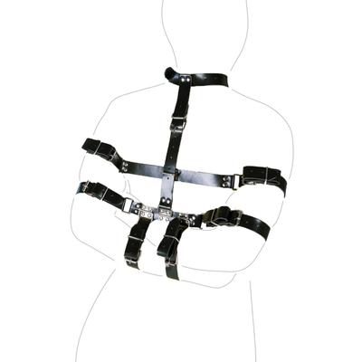 Semaxy Human Sm Restraint Equipment Sm Body Both Arm Restraint Tortoise Shell Body Painless Can Restrain Behind Restraint Costume Queen Adjustable