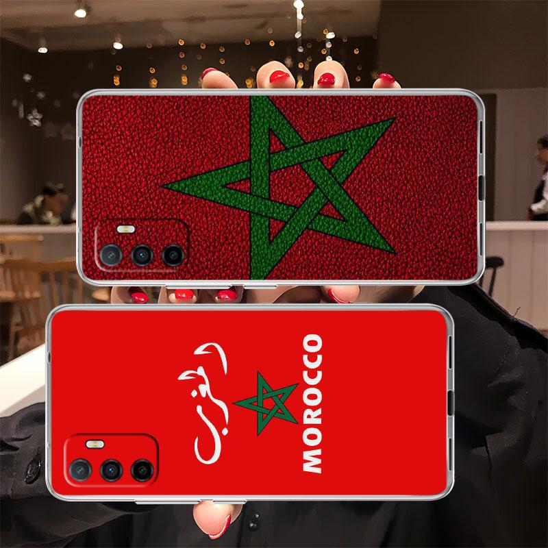 IK48 Morocco Flag Passport Transparent Phone Case for Motorola Moto Edge 20 30 40 50 S30 Fusion Ultra Pro Neo Lite + G200 G23