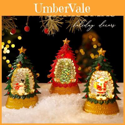 Christmas Waterilluminated Candle Night Light With Creative Mini Wind Lamp For Holiday Decor
