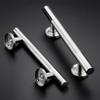Brushed Surface Door Handle Wood Grain Wooden Door Handle Surface Mount Handle  Wooden Door