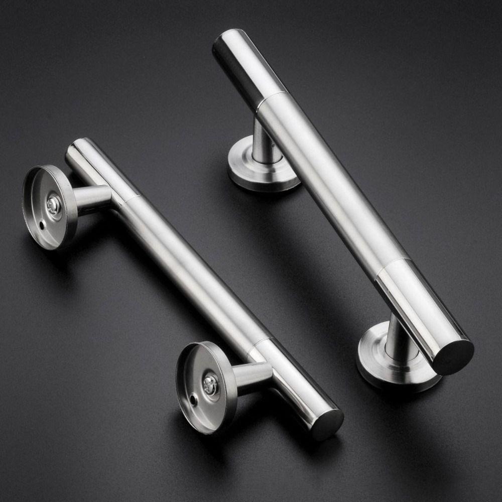 Brushed Surface Door Handle Wood Grain Wooden Door Handle Surface Mount Handle  Wooden Door