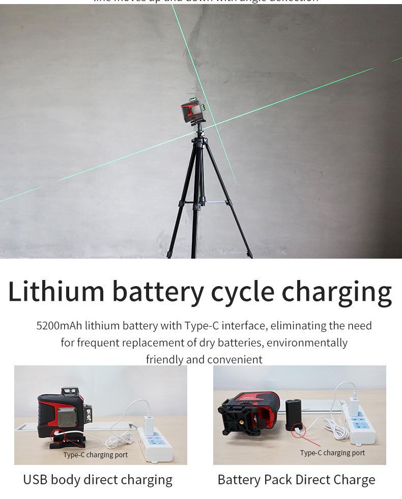 UNI-T LM575LD-e/LM576LD-e Laser Floor Leveling Tool Line Level