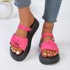 2026 Neue Damensandalen Bequeme Outdoorsandalen Zum Hineinschlüpfen Atmungsaktive Schuhe Sommer Flats Runde Zehen Plateauschuhe Damen
