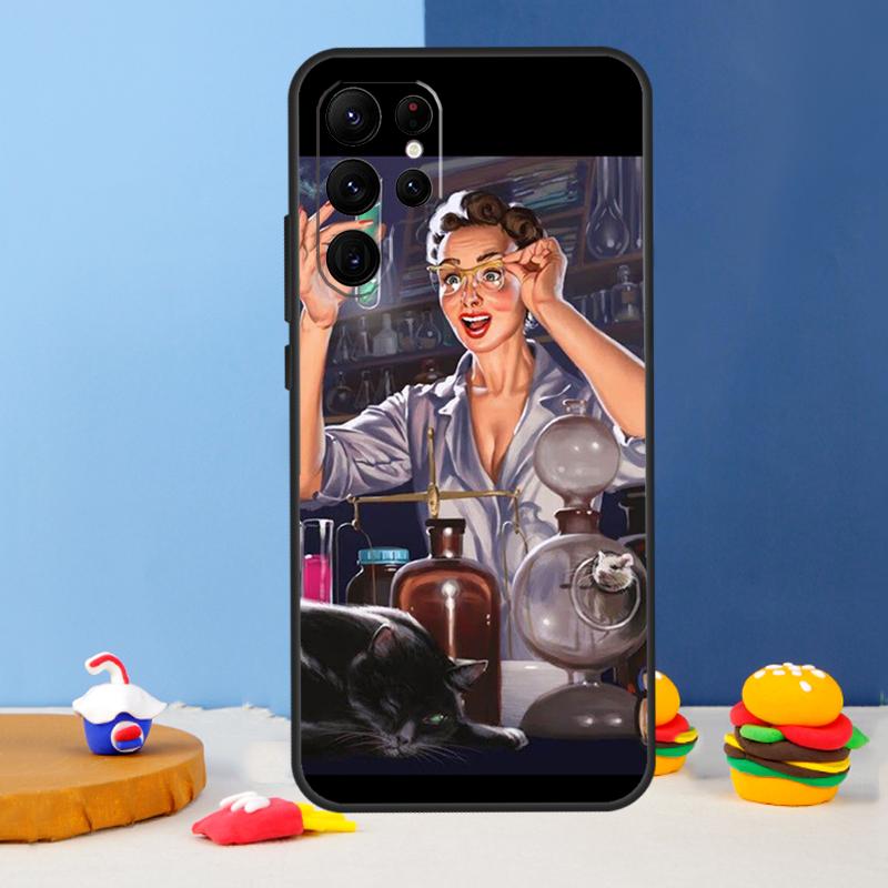 Science DNA Chemistry Phone Case For Samsung Galaxy S25 S24 Ultra S9 S10 S20 S22 S21 S23 Plus S24 FE Cover Coque