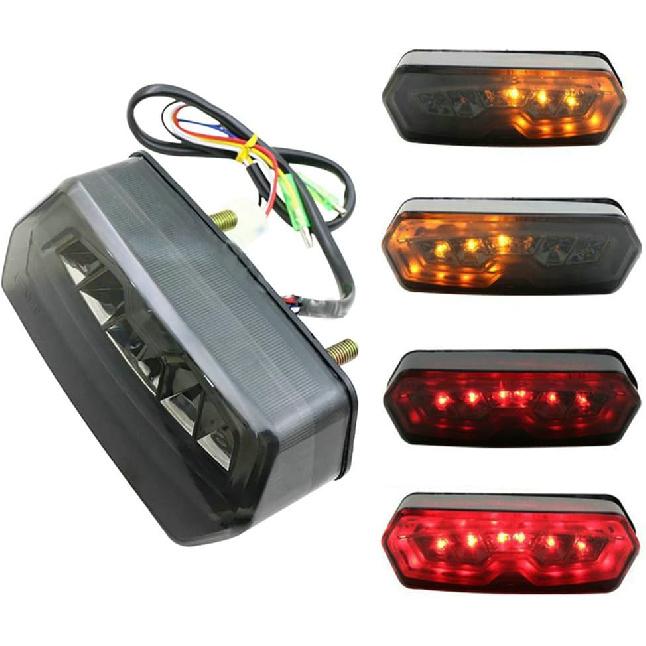 

Yibid Motorcycle LED Brake Stop Tail Light Integrated Turn Signal Running Taillight assembly Replacement for Honda MSX / Grom 125 2013 - 2016, CB650F