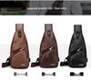 Men's Korean Style Multifunctional Crossbody Chest Bag and Waist Backpack for Outdoors