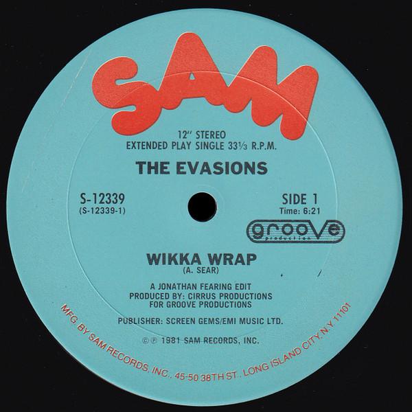 

12-дюймовая пластинка EVASIONS Ikka Wrap S12339 SAM 1981 US Rap HipHopRB Б/у