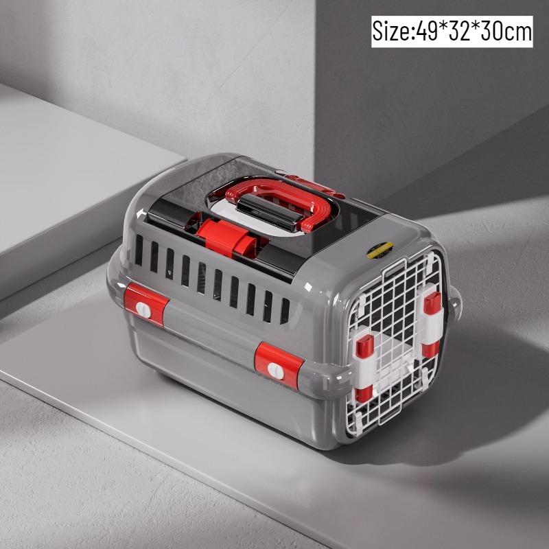 Portable Airline Pet Carrier Portable Ventilated Dog Cat Crate Durable Travel Kennel for Small Medium Pets Outdoor Car Transport