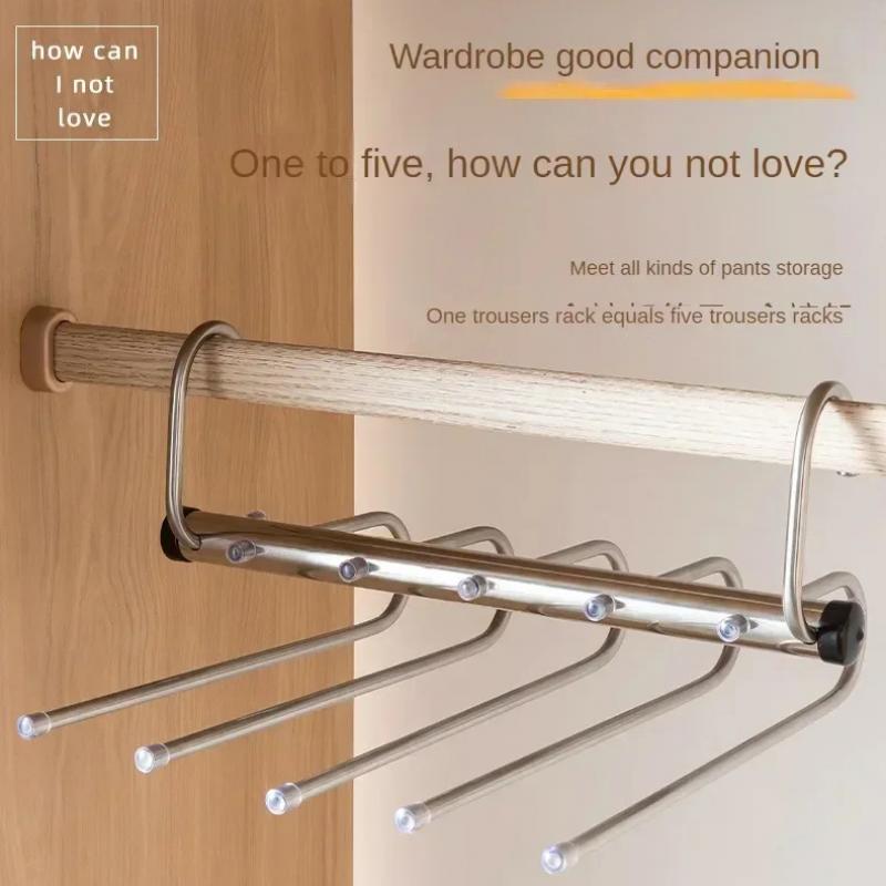 Umerase Magice Pliabile 5/9 straturi Oțel Inoxidabil Economisire Spațiu Organizator Raft Haine Pentru Dulap Pantaloni Blugi Eșarfă