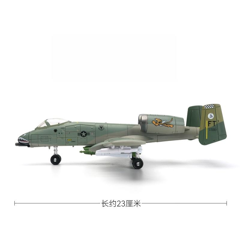 1:72 Creative Military Series Building Blocks US New A-10 Thunderbolt II Support Attack Aircraft Model Toys For Boys Xmas Gifts