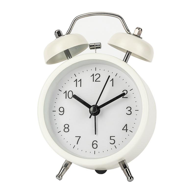 

Простой звонковый будильник для студентов, специальный скандинавский креативный будильник, бесшумный светящийся прикроватный настольный будильник для спальни Battery model