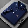 2025 Summer New Sport Casual Bee Embroidered Lapel T-shirt Moisture Wicking and Sweat Wicking Plus-size Polo Shirt