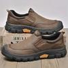 Fashion Antiskid Comfortable Trainers Leather Mens Business Shoes Stylish Handmade Male Hiking Footwear Leisure Outdoor Walking Shoe
