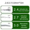 Nylon and Steel Wire Grass Trimmer Line 5m/10m/15m*2.4mm/2.7mm/3mm Trimmer Rope  Garden Maintenance