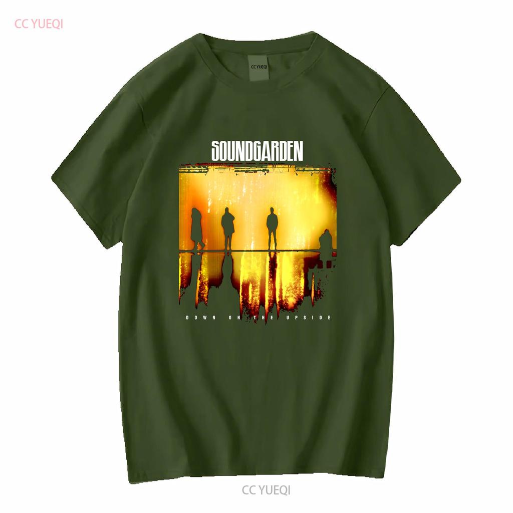 Soundgarden Down On The Upside T-shirt Taglia M Nera Band Grunge Rock manica lunga o corta vintage Lavata uomo Versatile