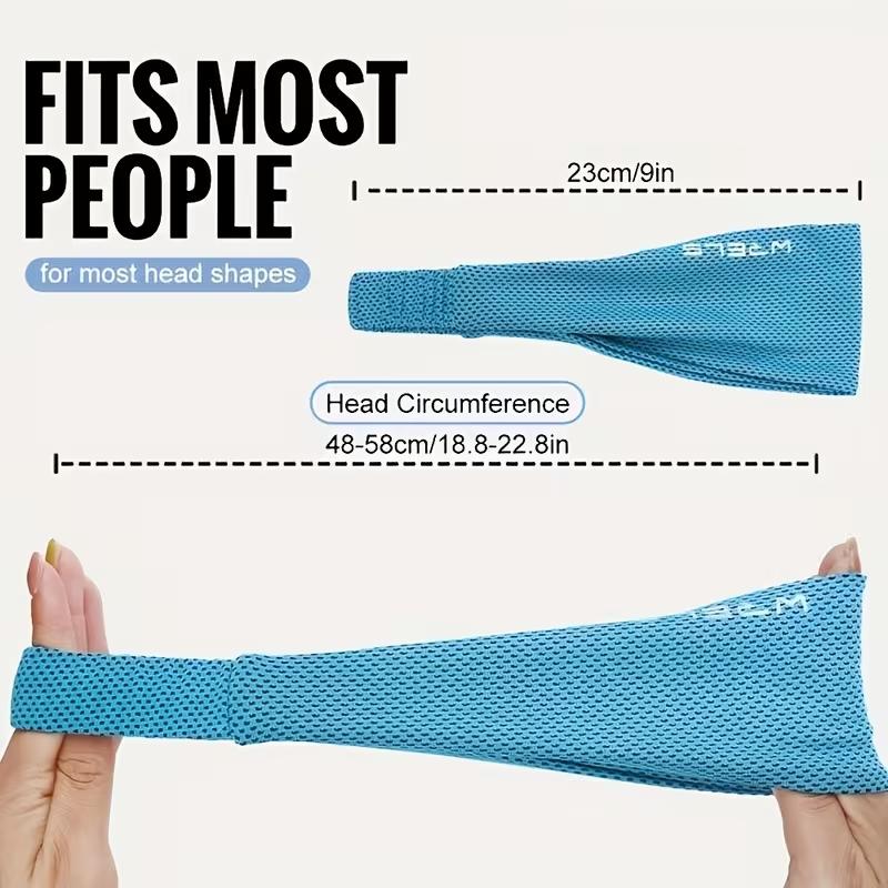 WRELS Sweatbands Sweatproof Sports Headbands Men and Women Moisture-Wicking Running Gym Workout Headband Yoga Tennis Hair Bands