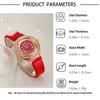 Women Quartz Watch Ring Necklace Earring Rhinestone Wristwatch Watches