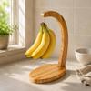 Banana Holder Bamboo Fruit Rack Storage for Kitchen, Living Room