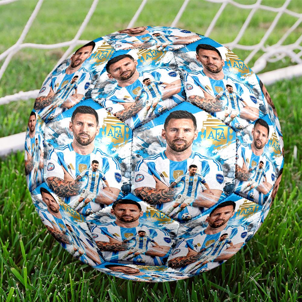 Messi 10 Number World Cup Champions Size 5 Soccer Ball Machine Sewn Indooroutdoor Universal Football For Football Accessories