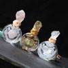 Handmade Natural Crystal Magic Bottle Decorative Glass Crafts Storage Bottle Ornament For Home Decor And Christmas Gift