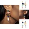 Fashionable Geometric Alloy Earrings For Women Chic Casual Jewelry